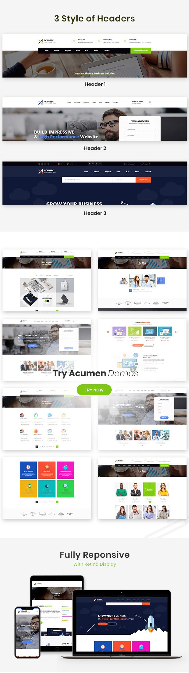 Acumec - Business Multipurpose WordPress Theme - 11