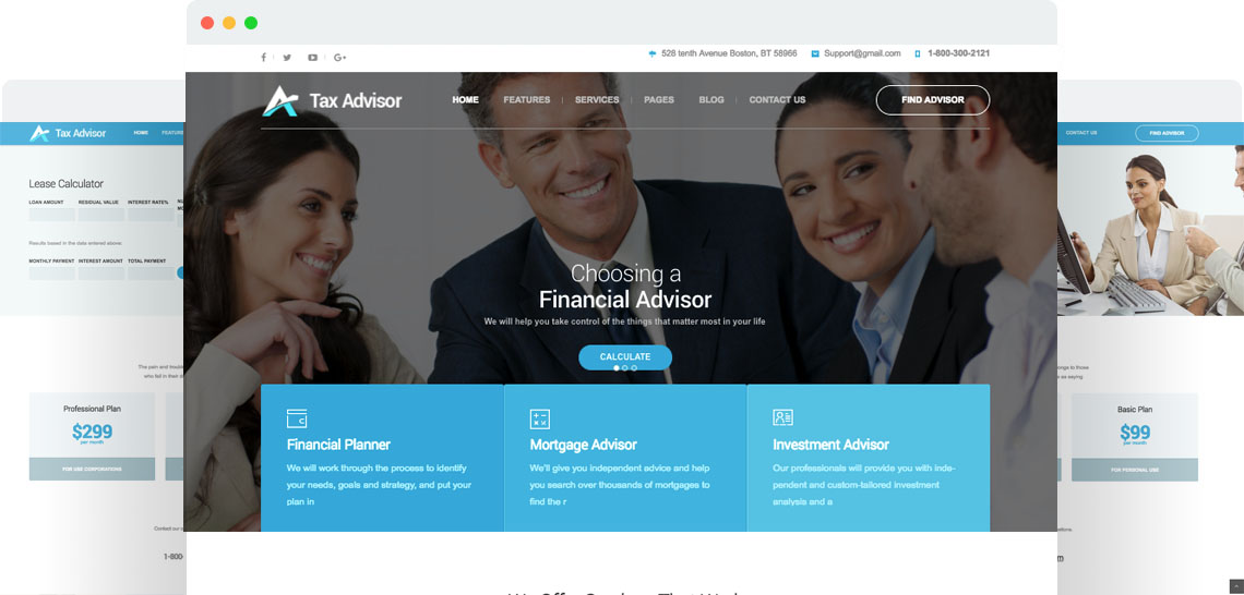 Tax Advisor - Financial Consulting/Attorney WordPress Theme